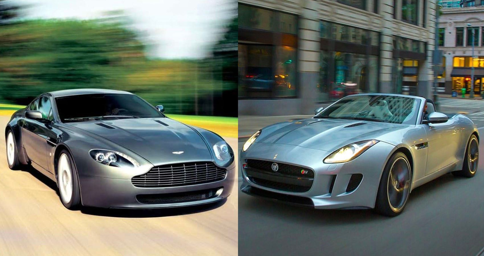 Aston Martin V8 Vantage contre Jaguar F-Type